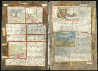Adriaen Coenens Visboeck - KB 78 E 54 - Folios 243v (links) und 244r (rechts)